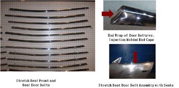 Stretch Bent Front and Rear Door Belts